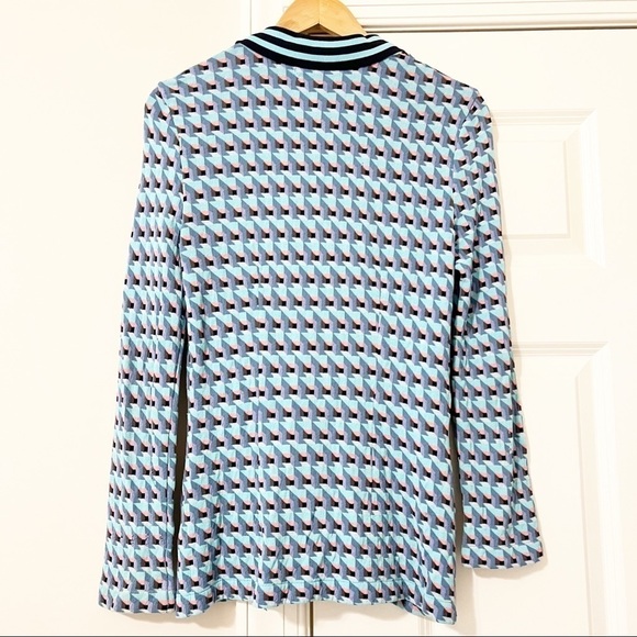 Aldomartins Blue Abstract Blazer - Picture 7 of 9